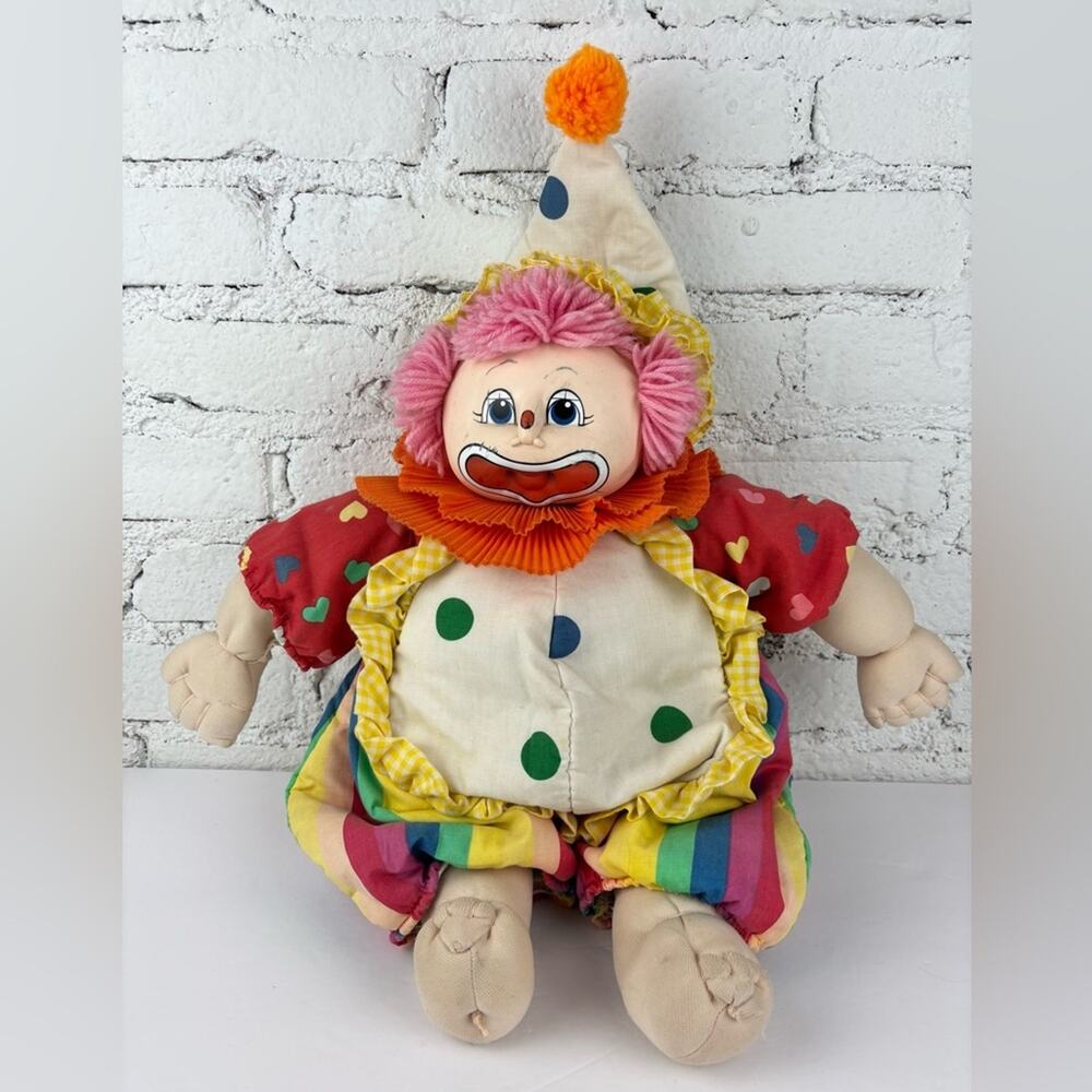 Vintage 80’s Funny Baby Clown Doll